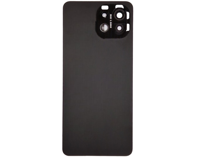 Задня кришка для Xiaomi Mi 11 Lite 4G /Mi 11 Lite 5G /11 Lite 5G NE, чорний з склом камери