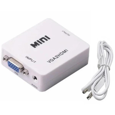 Переходник конвертер Mini VGA2HDMI (VGA/HDMI) (расширение 1080P)