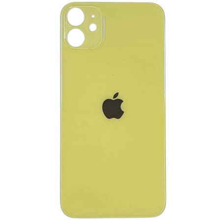Задняя панель корпуса для iPhone 11, Yellow (Big Hole) оригинал