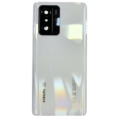 Задня кришка для Xiaomi Mi11T/11T Pro (Moonlight White) + Скло камери, біла