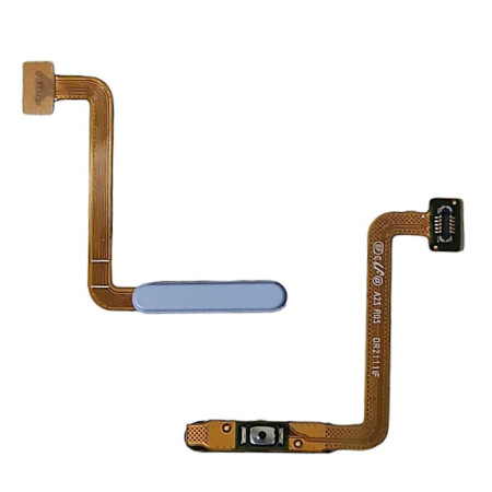 Шлейф для Samsung A23 4G/ 5G / A235 / A236 кнопки включения, сканер отпечатка пальца Touch ID, Lite Blue, Оригинал