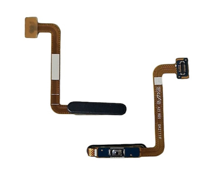 Шлейф для Samsung A23 4G/5G /A235 /A236, кнопки включения, сканер отпечатка пальца (Touch ID) Black, оригинал