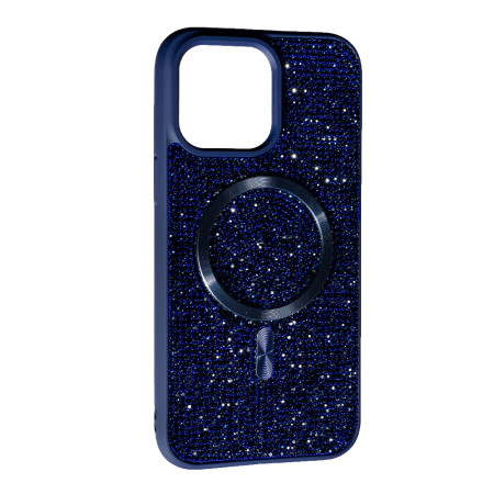Чехол-силикон Diamond with Magsafe iPhone 14 Pro Max (тёмно-синий)
