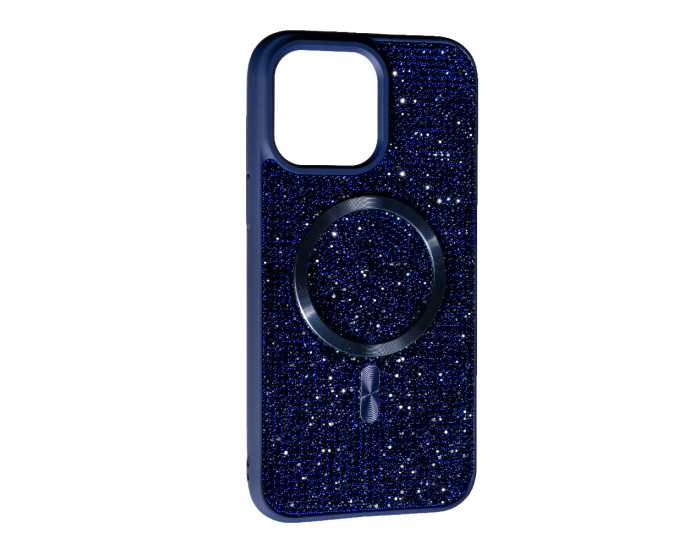 Чехол-силикон Diamond with Magsafe iPhone 14 Pro Max (тёмно-синий)