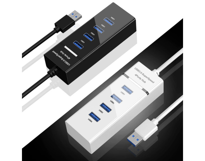 Перехідник USB HUB 4 порт 3.0 Super Speed (30см)