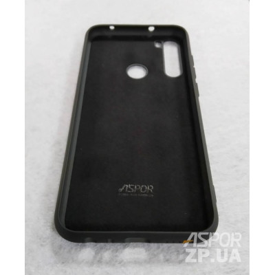 Чохол-силікон Aspor Full Xiaomi Redmi Note 8 з мікрофіброю чорний