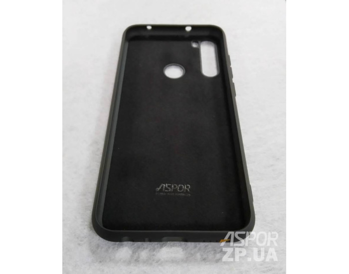 Чехол-силикон Aspor Full Xiaomi Redmi Note 8 с микрофиброй черный