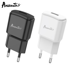 Мережеве зарядний пристрій Avantis A480 Orion (1USB/2.1A) чорний
