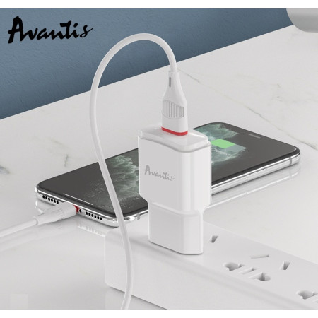 Сетевое зарядное устройство Avantis A480 Orion (1USB/2.1A) белый