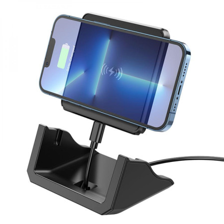 Бездротова зарядка Borofone BQ20 Wings multifunctional (5W/7.5W/10W/15W) швидка зарядка, чорний