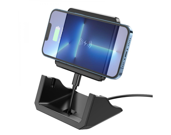 Беспроводная зарядка Borofone BQ20 Wings multifunctional (5W/7.5W/10W/15W) быстрая зарядка, черный