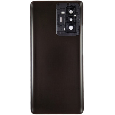 Задня кришка для Xiaomi 11T/ 11T Pro (Meteorite Black) з склом камери, чорна