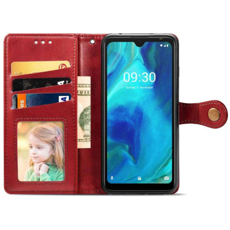 Чехол-книга Кожаный GETMAN Gallant Samsung Galaxy A35, Красный
