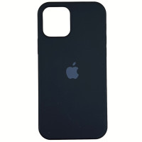 Чехол-силикон оригинал Full Soft Matte iPhone 12 / 12 Pro Black (Класс C)