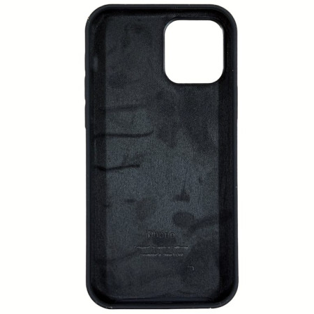 Чехол-силикон оригинал Full Soft Matte iPhone 12 / 12 Pro Black (Класс B)