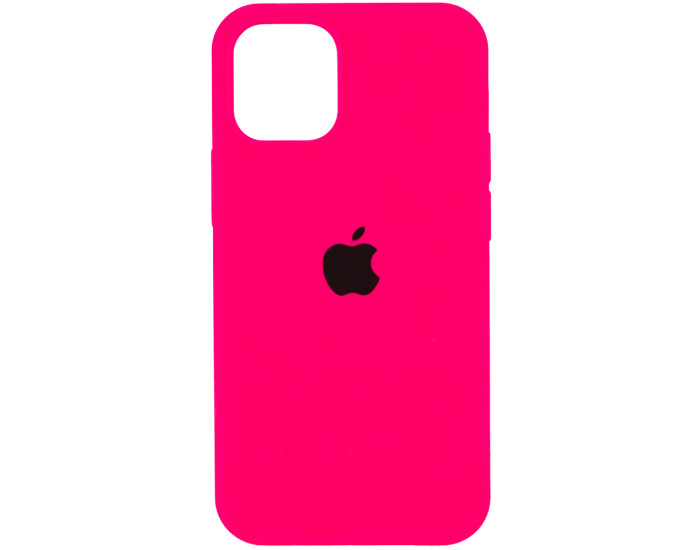 Чехол-силикон оригинал Full Soft Matte iPhone 12 /12 Pro, Hot pink