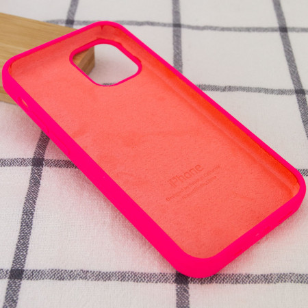 Чехол-силикон оригинал Full Soft Matte iPhone 12 / 12 Pro Hot Pink (Класс А)