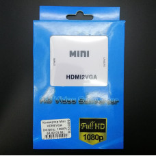 Перехідник Конвертер Mini HDMI2VGA (HDMI/VGA) (розширення 1080р)
