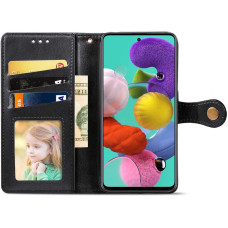 Чохол-книга шкіряний GETMAN Gallant Samsung Galaxy A51 / A515, чорний