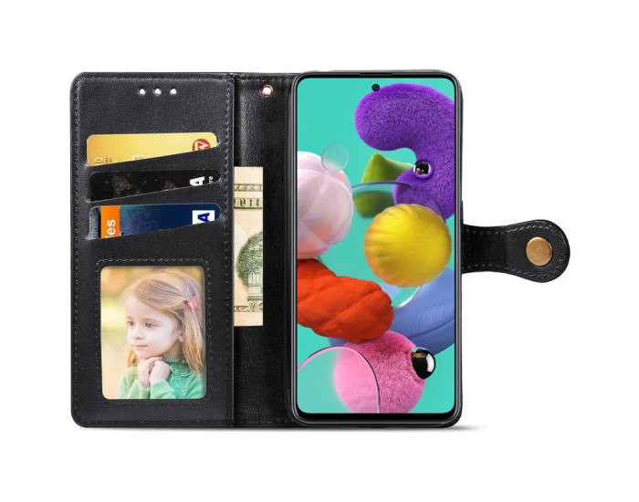 Чохол-книга шкіряний GETMAN Gallant Samsung Galaxy A51 / A515, чорний
