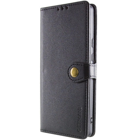 Чехол-книга GETMAN Gallant кожаный Xiaomi Redmi Note 14 4G, черный