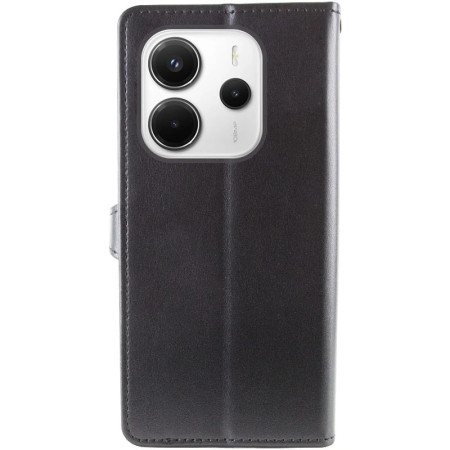 Чехол-книга GETMAN Gallant кожаный Xiaomi Redmi Note 14 4G, черный