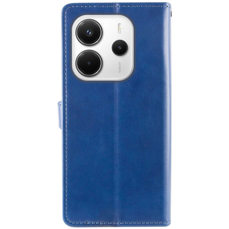 Чехол-книга GETMAN Gallant кожаный Xiaomi Redmi Note 14 4G, Синий