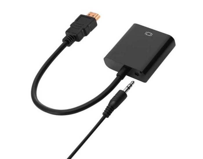 Перехідник Конвертер HDMI / VGA + AUX