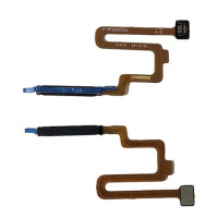 Шлейф для Xiaomi Poco X4 Pro 5G. Redmi Note 11 Pro 5G, сканер отпечатка пальца, (Touch ID), черный оригинал