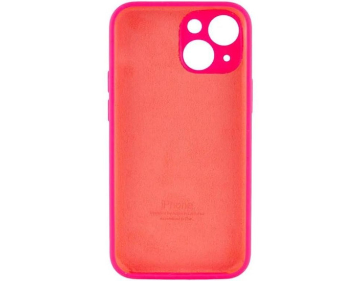 Чехол-силикон оригинал Full Camera Soft Matte iPhone 13 Mini, ярко-розовый