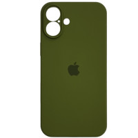 Чехол-силикон оригинал Full Camera Soft Matte iPhone 16 Plus темно-оливковый