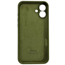 Чехол-силикон оригинал Full Camera Soft Matte iPhone 16 Plus, темно-оливковый