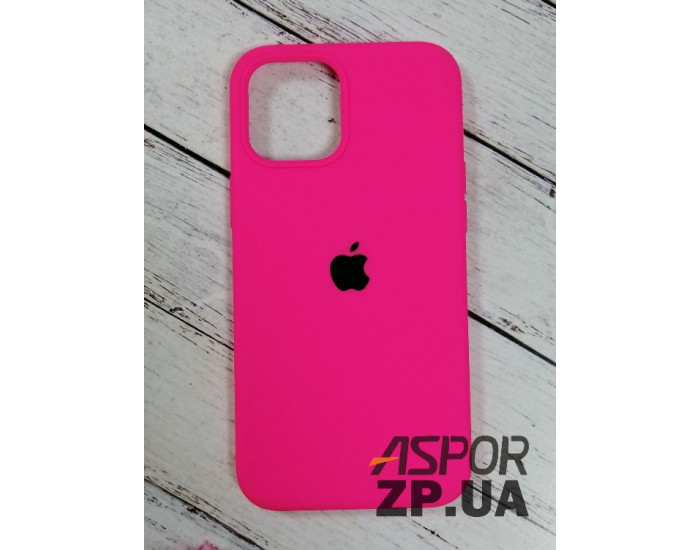 Чехол-силикон оригинал Full Soft Matte iPhone 12 Pro Max, Hot pink