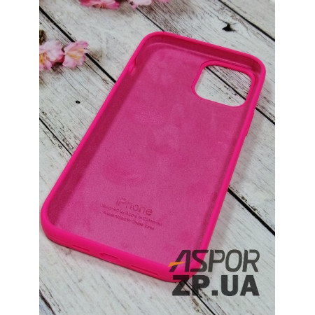 Чехол-силикон оригинал Full Soft Matte iPhone 12 Pro Max Hot Pink (Класс B)