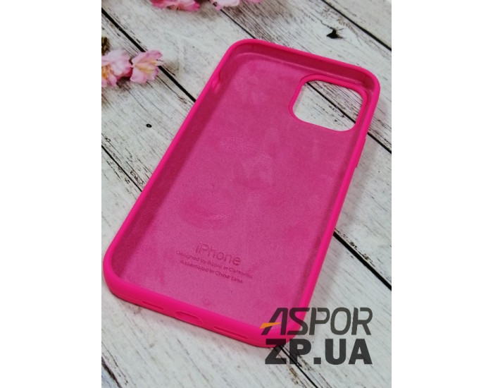 Чехол-силикон оригинал Full Soft Matte iPhone 12 Pro Max, Hot pink