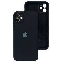 Чехол-силикон оригинал Square Cover Soft Matte Full Camera iPhone 11 (Черный/Black) (Класс А)