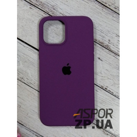 Чехол-силикон оригинал Full Soft Matte iPhone 12 Pro Max Dark Purple
