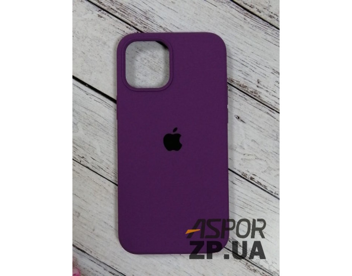 Чехол-силикон оригинал Full Soft Matte iPhone 12 Pro Max, Dark purple