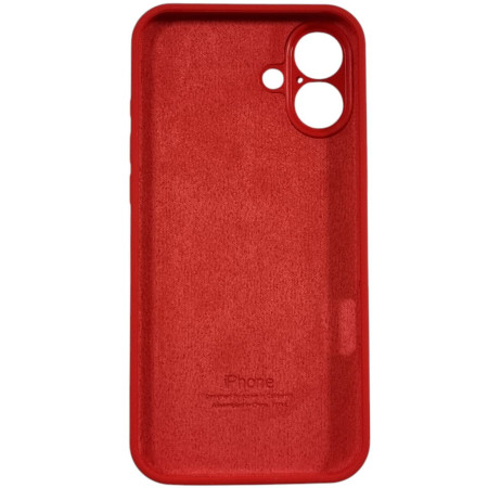 Чехол-силикон оригинал Full Camera Soft Matte iPhone 16 Plus Красный