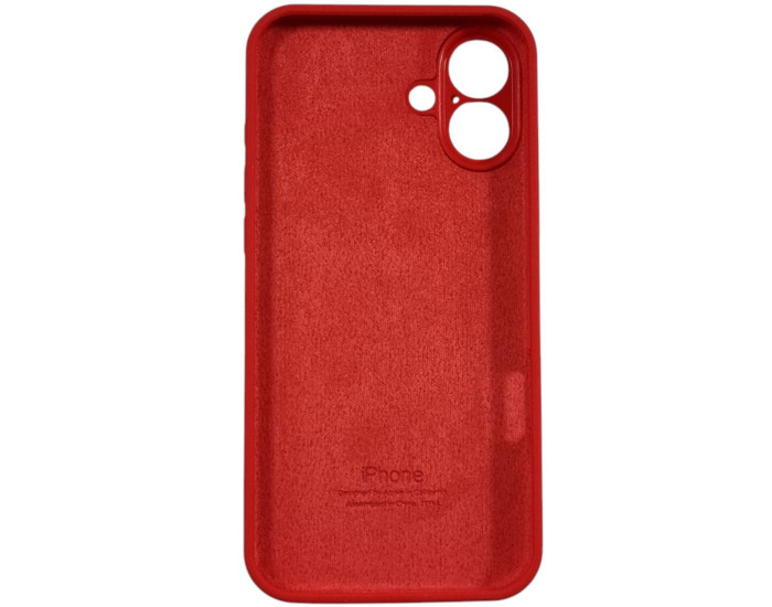 Чехол-силикон оригинал Full Camera Soft Matte iPhone 16 Plus, красный