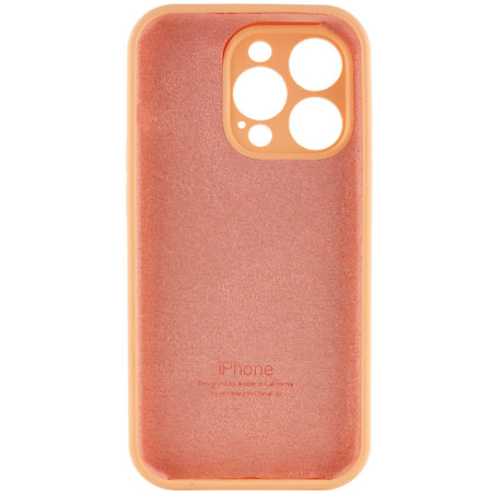 Чехол-силикон оригинал Full Camera Soft Matte iPhone 16 Pro Max light orange