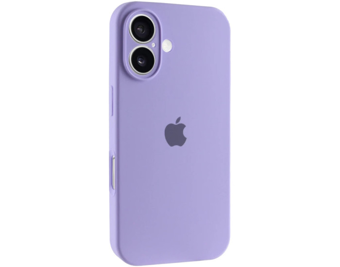 Чехол-силикон оригинал Full Camera Soft Matte iPhone 16  (Сиреневый / Lilac)