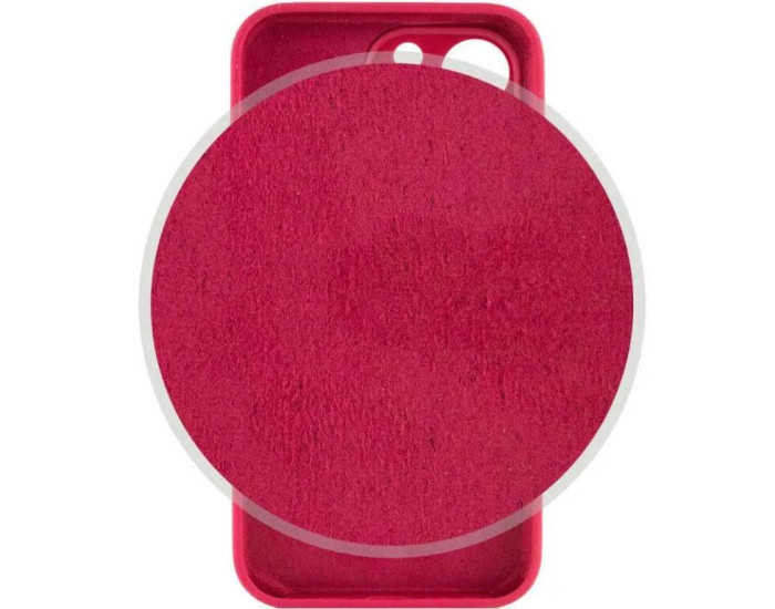 Чехол-силикон оригинал Full Camera Soft Matte iPhone 12 Pro, Rose Red