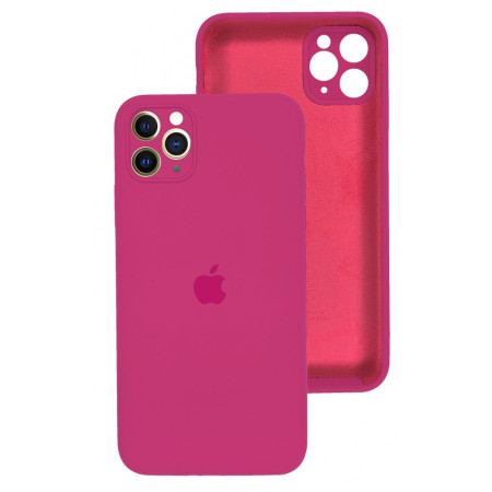 Чехол-силикон оригинал Full Camera Soft Matte iPhone 13 Pro Max малиновый