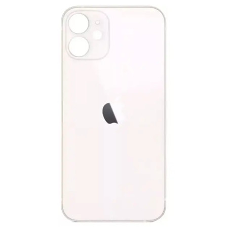 Задняя панель корпуса для iPhone 12 Pro Max, Silver (Big Hole) (Класс B)