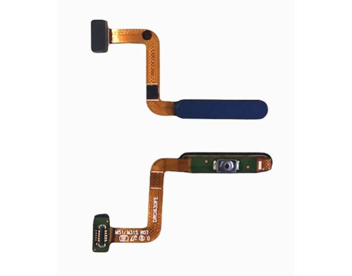 Шлейф для Samsung M31s M317 /M51 M515 кнопки включення, сканер відбитка, синій оригінал