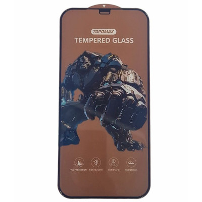 Защитное стекло Topomax Box (Oleophobic) для iPhone 12 Pro / 12 Черный