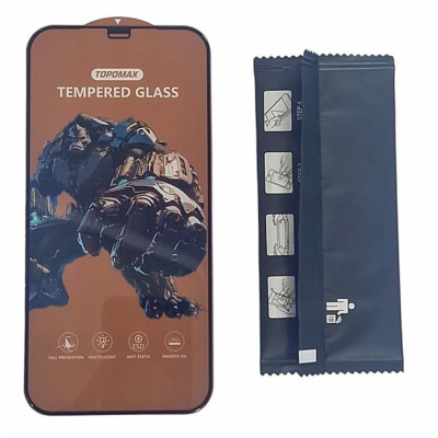 Защитное стекло Topomax Box (Oleophobic) для iPhone 12 Pro Max Черный