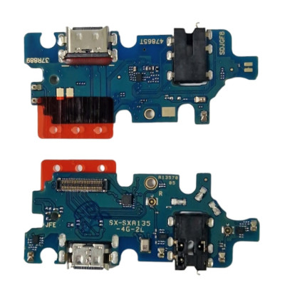Шлейф для Samsung A135 Galaxy A13, конектора зарядки, конектора навушників з мікрофоном high copy