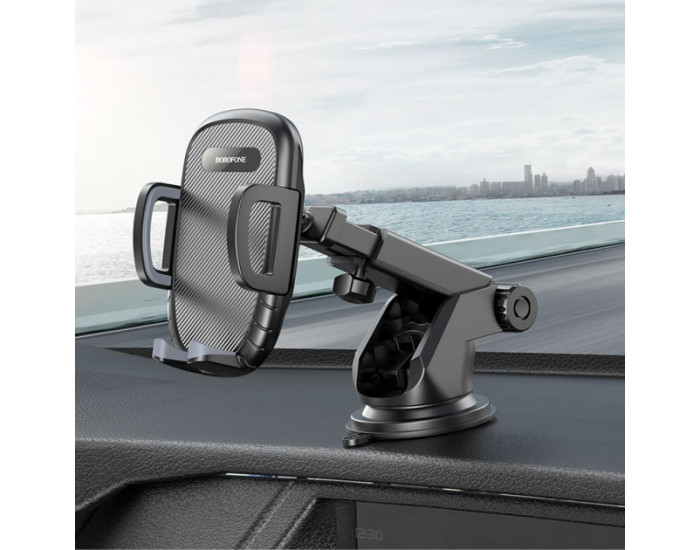 Автодержатель Borofone BH53 Windy Center Console Car Holder (Black/Grey)